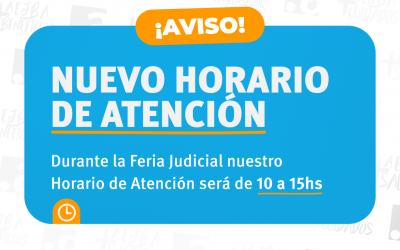 Nuevo horario de Atención